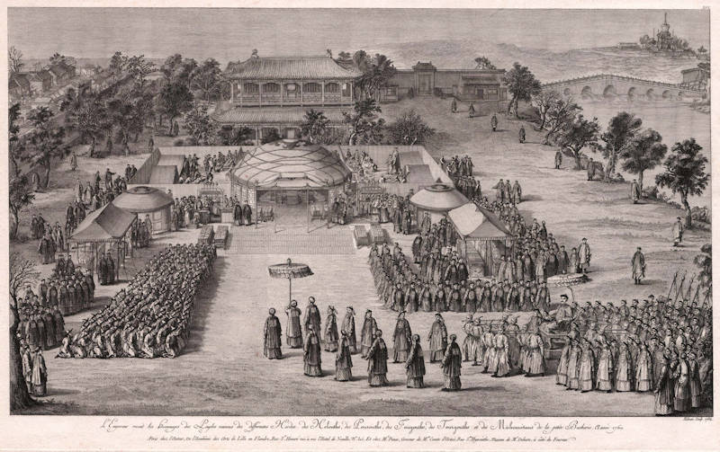 Old Master Print of the Qianlong Victory Activities, by Isodore Helman
