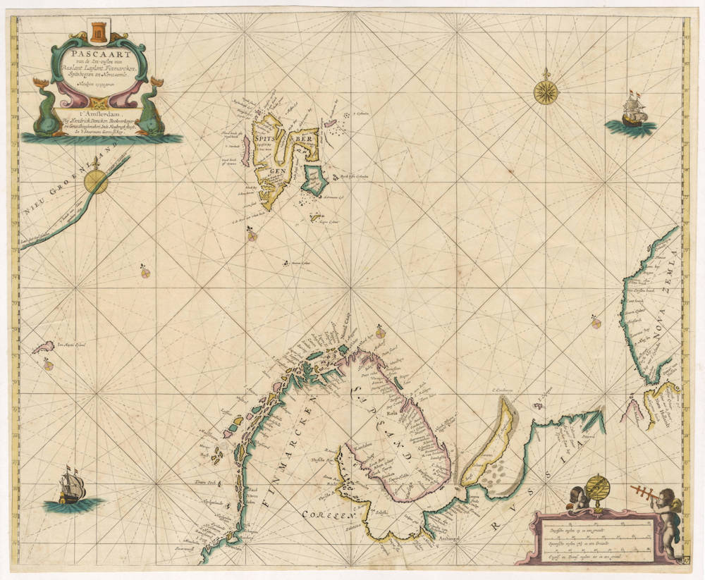 Antique map of Scandinavia by Doncker