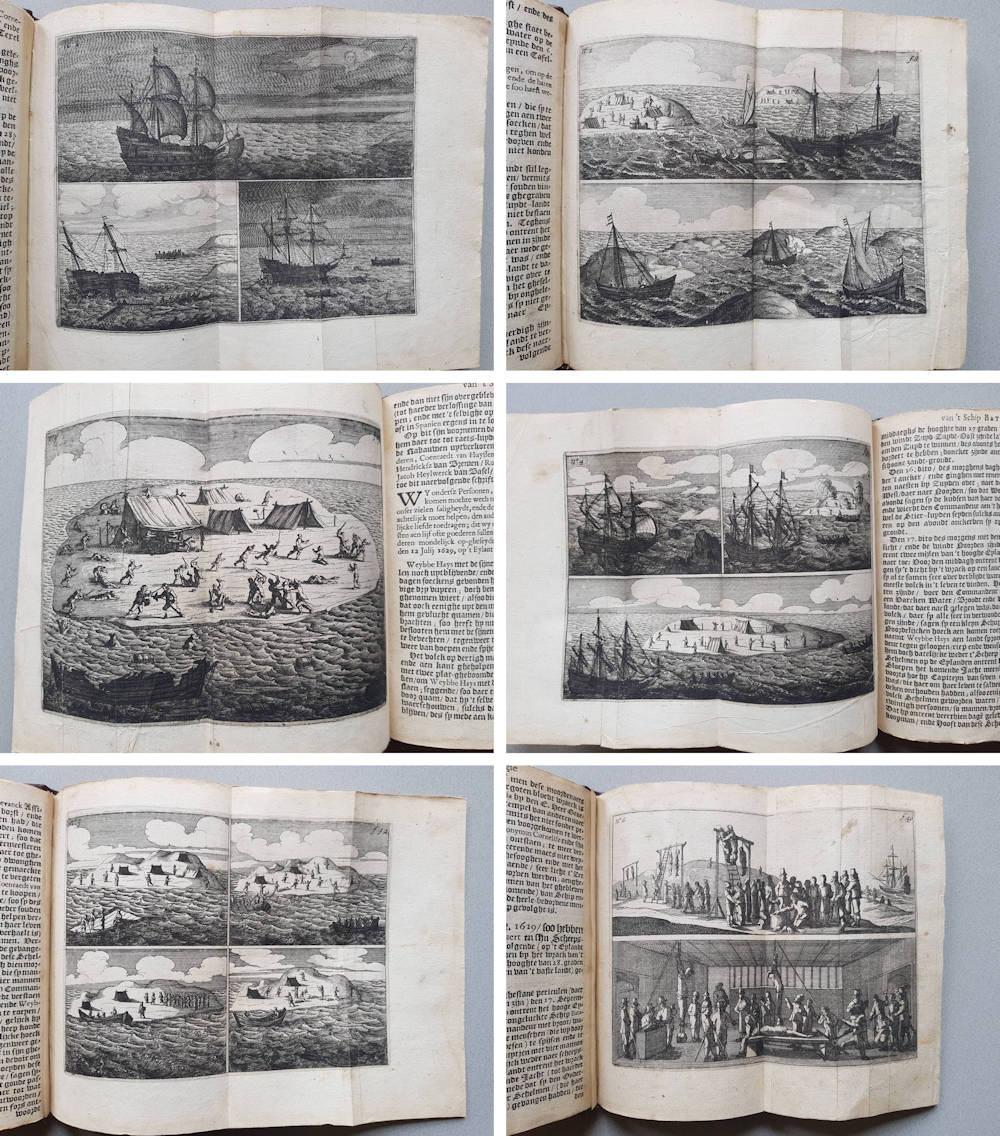 Antique map of the Shipwreck of the Batavia by François Pelsaert