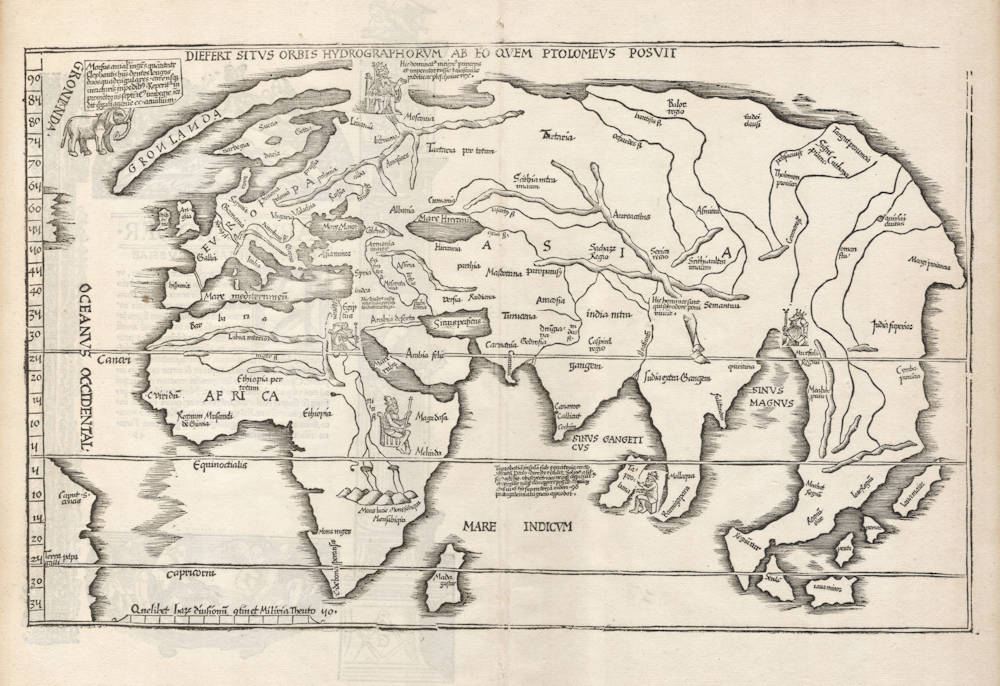 Antique map of Turkey & Cyprus by C. Ptolemeus - L. Fries