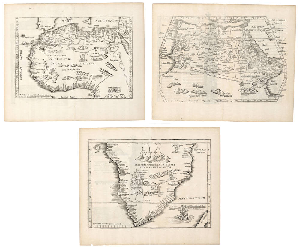 The Portuguese discovery of the sea route to the Indian Ocean (3 maps)