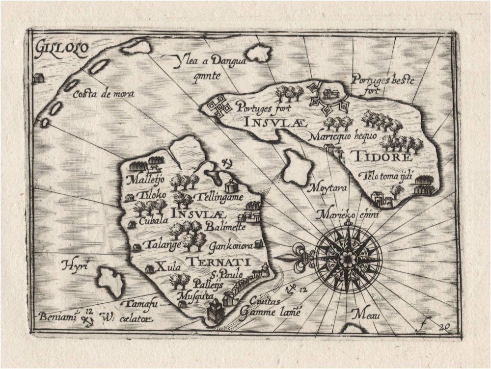 Antique map of the Spice Islands by Wright
