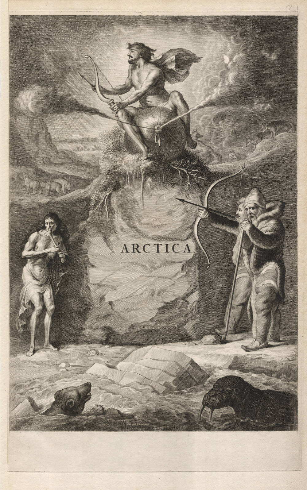 Antique map of the Allegory of Asia by Joan Blaeu