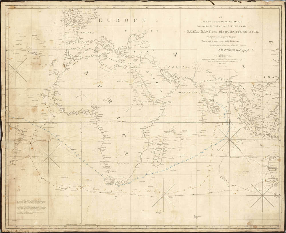 Antique map of  by John William Norie<BR>
Penelope Steel