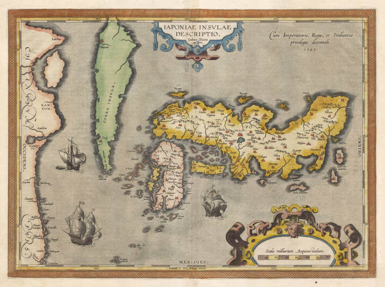 Antique map of Japan by Ortelius