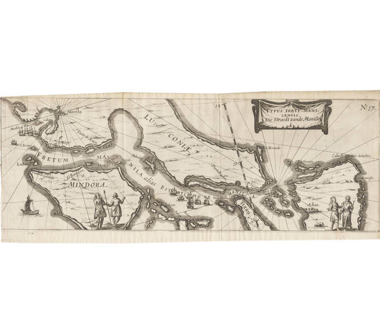 Antique map of the Philippines by Spilbergen