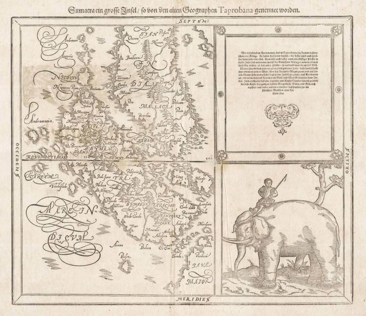 Antique map of Sumatra, Singapore by Munster
