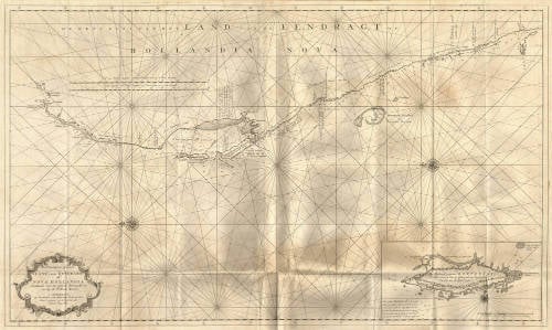 Antique map of Australia by van Keulen