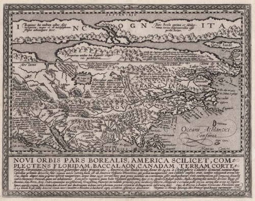 Antique map of North America by Quad