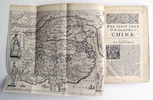 Antique map of China by Alvarez de Semedo