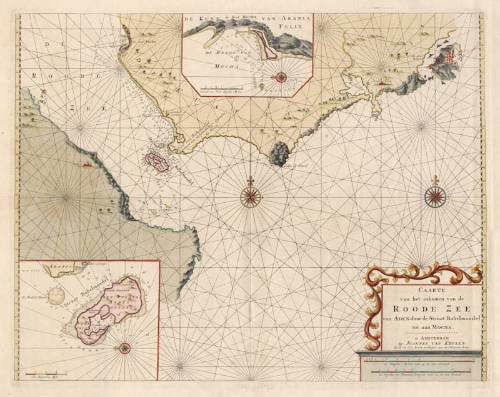 Antique map of Red Sea, Yemen by van Keulen