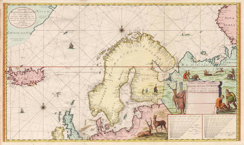 Antique map of Northern Europe by van Keulen