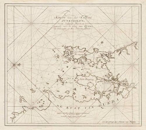 Antique map of Phuket by van Keulen