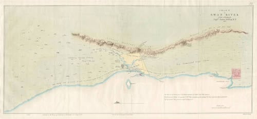 Antique map of Western Australia by Captain James Stirling