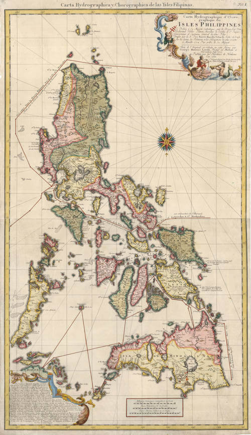 Antique map of the Philippines by Homann / Lowitz