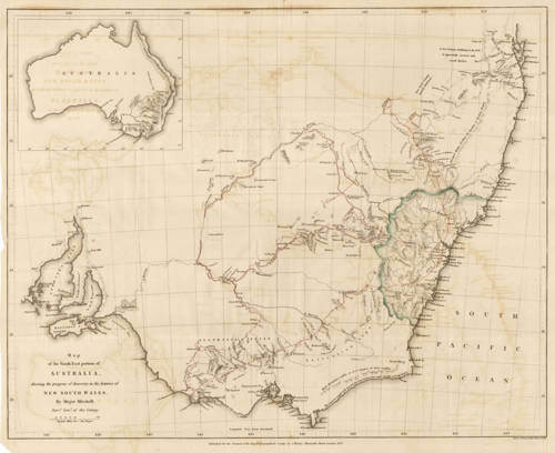 Antique map of New South Wales by John Arrowsmith