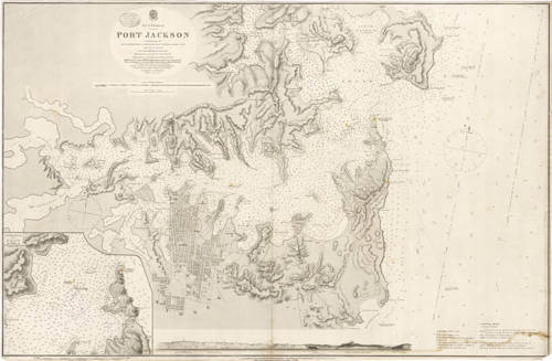 Antique map of  by British Admiralty