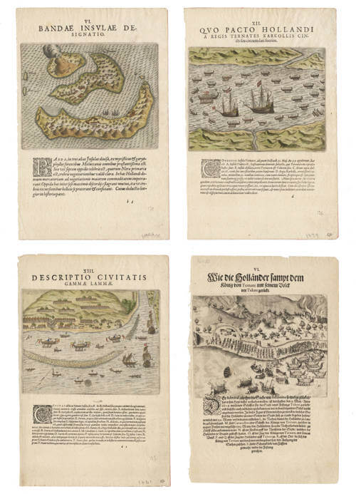 Antique map of Spice Islands by de Bry