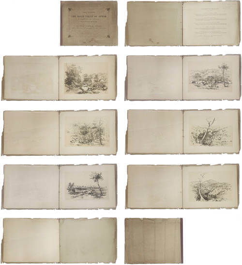 Antique map of the first Australia gold rush by George French Angas