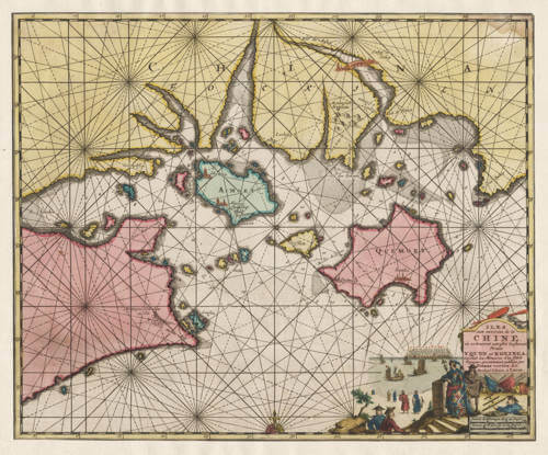 Antique map of Amoy and Quemoy by van der Aa