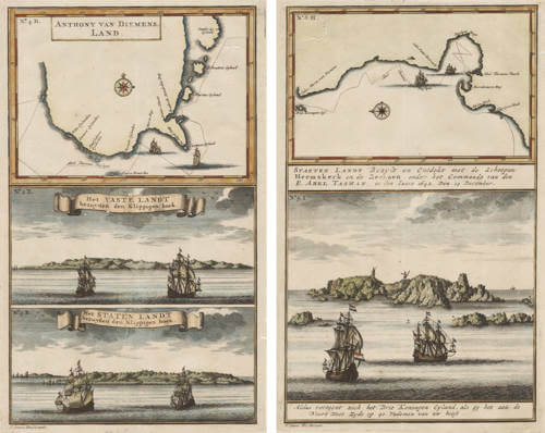 Antique map of Tasmania by Valentijn
