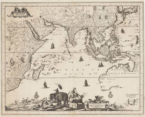 Antique map of Indian Ocean by Allard