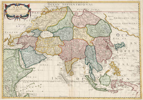 Antique map of Asia by Nicolas Sanson / Pierre Mariette