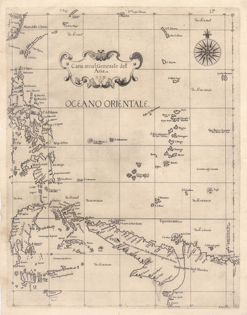 Antique map of South East Asia by Sir Robert Dudley