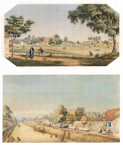 Antique map of Batavia by H. Marthe